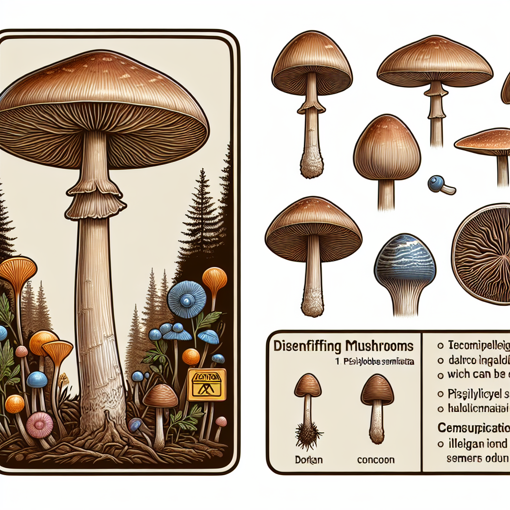 how to distinguish magic mushrooms